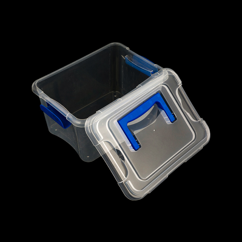 Volledig transparante stapelbare dozen met deksel opberg plastic organizer voor het organiseren