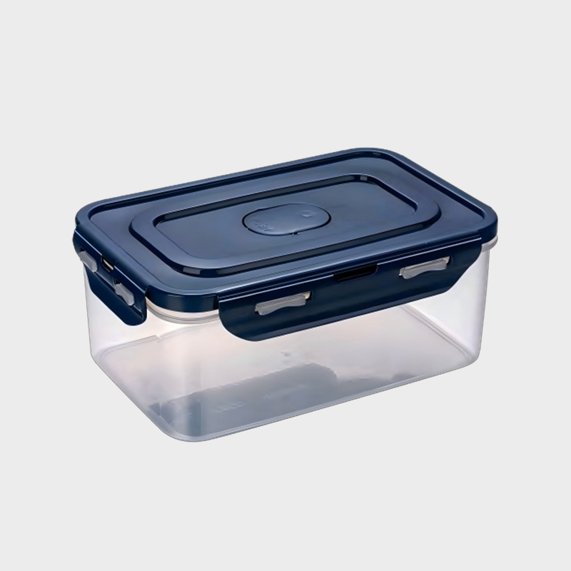 PFS002 Rechthoekige PP-voedselopslagcontainer van 1420 ml met 4-zijdig vergrendelbaar geventileerd deksel